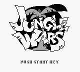 Jungle Wars title screen for GameBoy